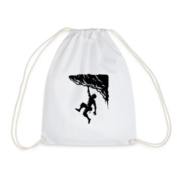 Rocher en surplomb avec escalade libre pour l’homme - Sac de sport léger - blanc - Devant