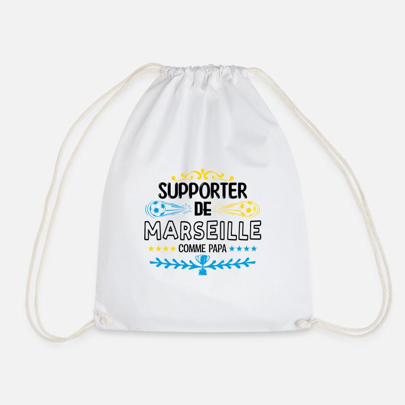 supporteur de Marseille. OM - Sac de sport léger - blanc