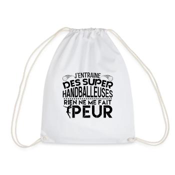 coach handball Cadeau pour le coach Handball !! - Sac de sport léger - blanc - Devant