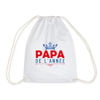 cadeau pour papa Fête des pères, Papa de l’année - Sac de sport léger - blanc - Devant