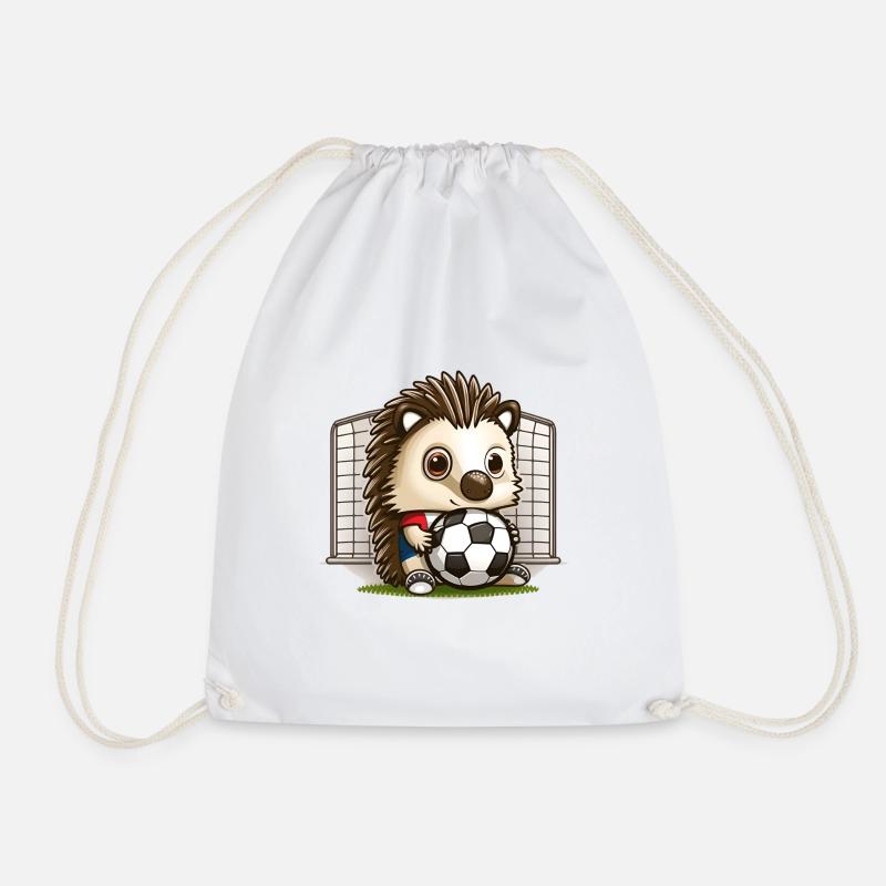 Igel Fußball - Turnbeutel - Weiß