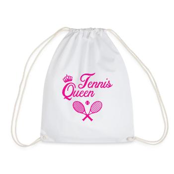 Tennis Queen - Drawstring Bag - white - Front