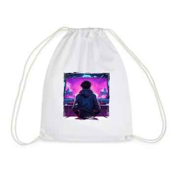 Le jeu est ma vie - Sac de sport léger - blanc - Devant