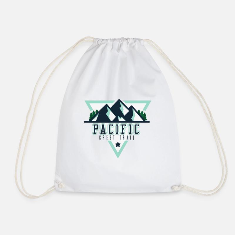 Pacific Crest Trail - PCT Shirt - Drawstring Bag - white