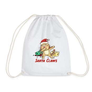 Noël drôle chat arbre de Noël chat moche - Sac de sport léger - blanc - Devant