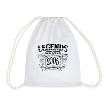 Des légendes sont nées en 2005 - Sac de sport léger - blanc - Devant