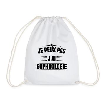Je peux pas j ai sophrologie - Sac de sport léger - blanc - Devant