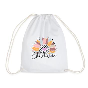 Sunflower Esthetician - Drawstring Bag - white - Front