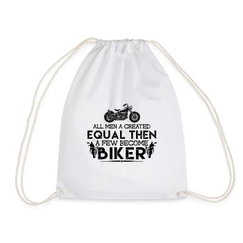 Pensionierter Biker Biker Geschenk lustige Motorrad Ruhestand! - Turnbeutel - Weiß - Vorne