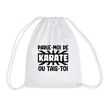 parle-moi de karaté - Sac de sport léger - blanc - Devant