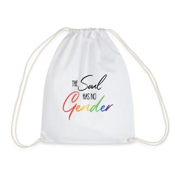 The soul has no gender - LGBTIQ Gay Pride Queer - Turnbeutel - Weiß - Vorne