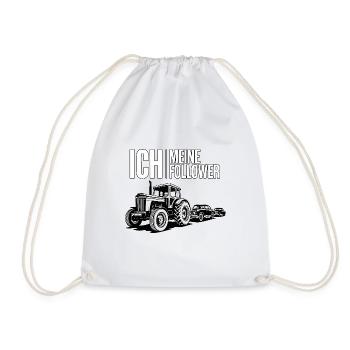 Moi et mes abonnés – Édition Traktor - Sac de sport léger - blanc - Devant