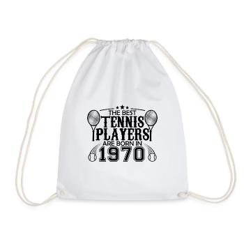 1970 tennis joueur cadeau joueur de tennis 1970 - Sac de sport léger - blanc - Devant