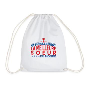 Soeur la meilleure soeur cadeau pour soeur - Sac de sport léger - blanc - Devant