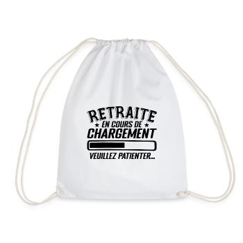 Retraite Est En Cours De Chargement... - Sac de sport léger - blanc - Devant