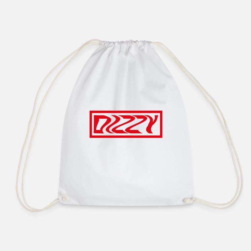 Dizzy - Drawstring Bag - white