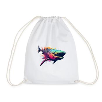 Requin-baleine - Sac de sport léger - blanc - Devant