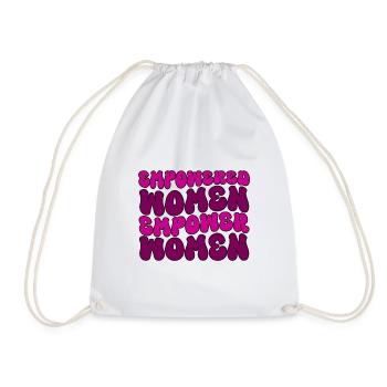 Empowered Women Empower Women Feminist  - Drawstring Bag - white - Front