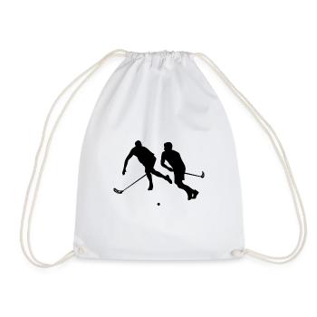 Floorball - Turnbeutel - Weiß - Vorne