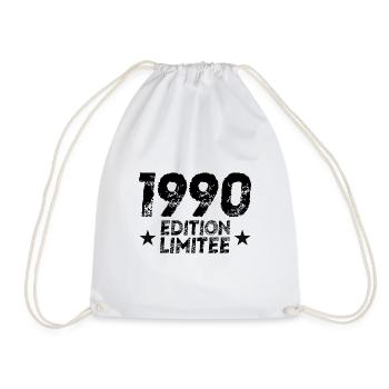 Vintage 1990 Limited Edition Geburtstagsgeschenk - Turnbeutel - Weiß - Vorne