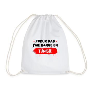 je peux pas je me barre en Tunisie - Sac de sport léger - blanc - Devant