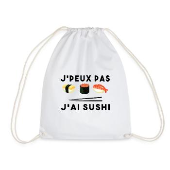 Je Peux Pas J ai Sushi - Sac de sport léger - blanc - Devant