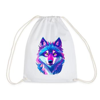 Wolf - Turnbeutel - Weiß - Vorne