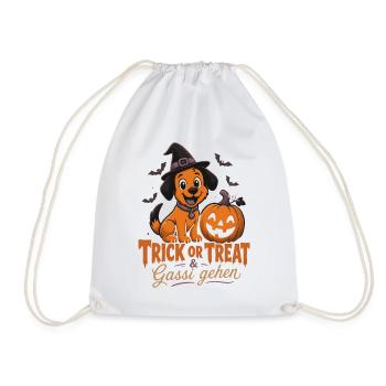 Halloween Kürbis-Gang - Turnbeutel - Weiß - Vorne