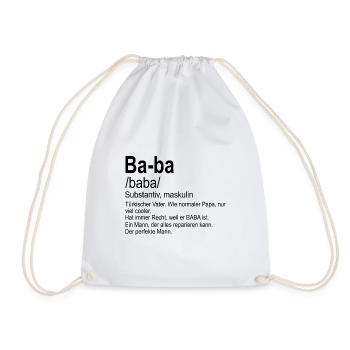Türkischer Baba | Vatertagsgeschenk EN IYI BABA - Turnbeutel - Weiß - Vorne