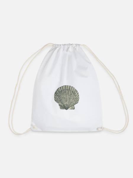 Muscheln - Turnbeutel - Weiß