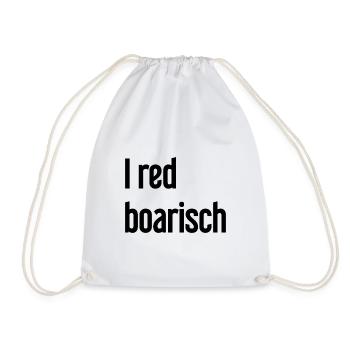 I red boarisch - Turnbeutel - Weiß - Vorne