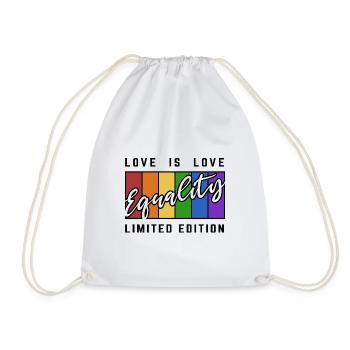 Equality Limited Edition LGBTQI Gay Pride - Turnbeutel - Weiß - Vorne