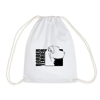 Border Terrier Profil Chiens Chien Wilsigns - Sac de sport léger - blanc - Devant