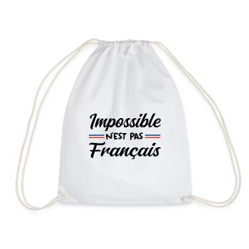 Impossible n est pas francais - Sac de sport léger - blanc - Devant