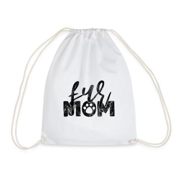 maman fourrure - Drôles de dictons de chat - Sac de sport léger - blanc - Devant