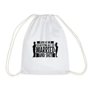 Regardez-moi me marier et merde - Sac de sport léger - blanc - Devant