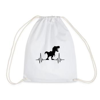 Paleontology Dinosaurs - Drawstring Bag - white - Front