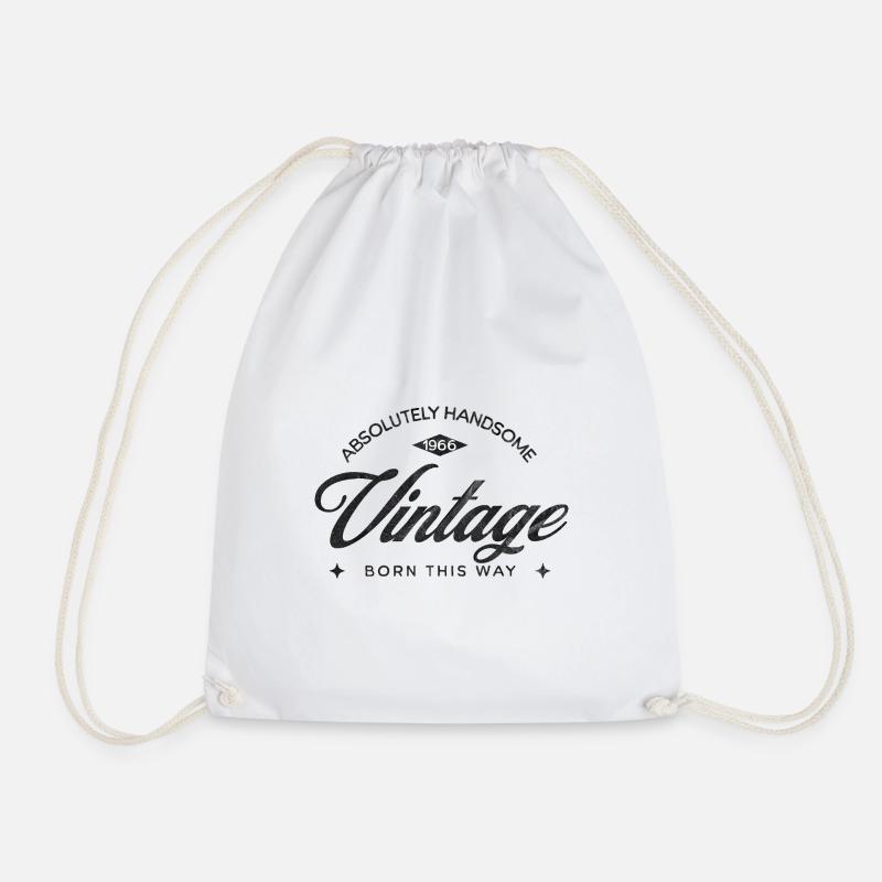 Vintage Born This Way – Absolutely Handsome 60 - Turnbeutel - Weiß