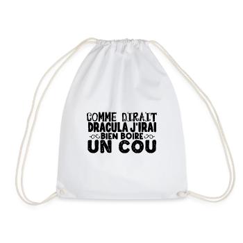 cadeau Halloween humour | Dracula Halloween - Sac de sport léger - blanc - Devant