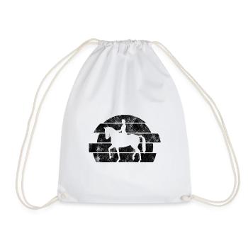 Dressur Dressurreiten Dressurreiter Reiten Pferd - Turnbeutel - Weiß - Vorne