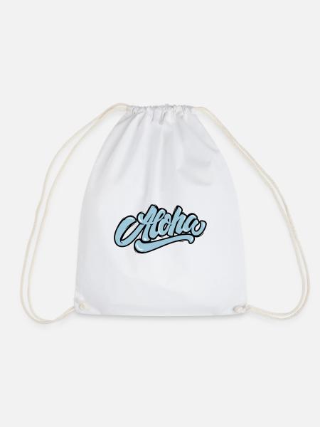 Aloha Stil - Turnbeutel - Weiß