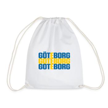 Göteborg Schweden Fahne - Turnbeutel - Weiß - Vorne