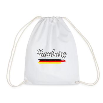 Hamburg Moin Digga Anker Gift Idea North German - Drawstring Bag - white - Front