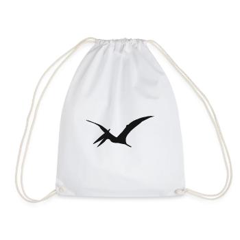 Dino Child Dinosaur Kids Pteranodon Dinos - Drawstring Bag - white - Front