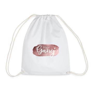 Rosegold Team Bride - Gear! Personalizable - Drawstring Bag - white - Front