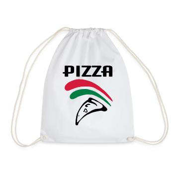 Pizza (3c) - Turnbeutel - Weiß - Vorne