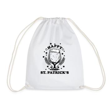 Joyeux Saint Patricks Day Irlande couleurs vertes - Sac de sport léger - blanc - Devant