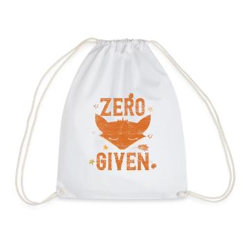 Fox animal gifts orange smart vintage forest - Drawstring Bag - white - Front
