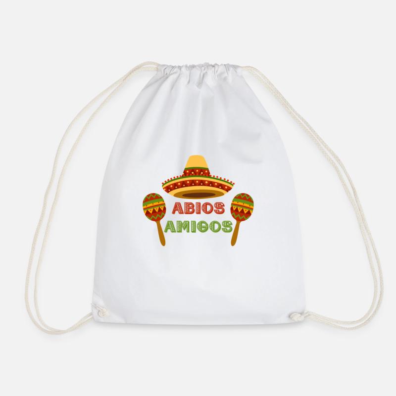 Abios Amigos - Abitur 2018 Abschluss Mexiko - Turnbeutel - Weiß