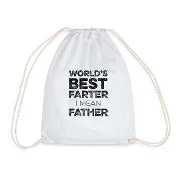 Funny Fathers Day - Le meilleur farter du monde, père - Sac de sport léger - blanc - Devant